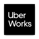 uber works android application logo